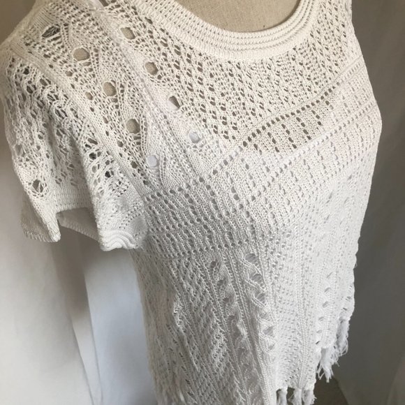 Open weave, short-sleeve sweater - Picture 4 of 7